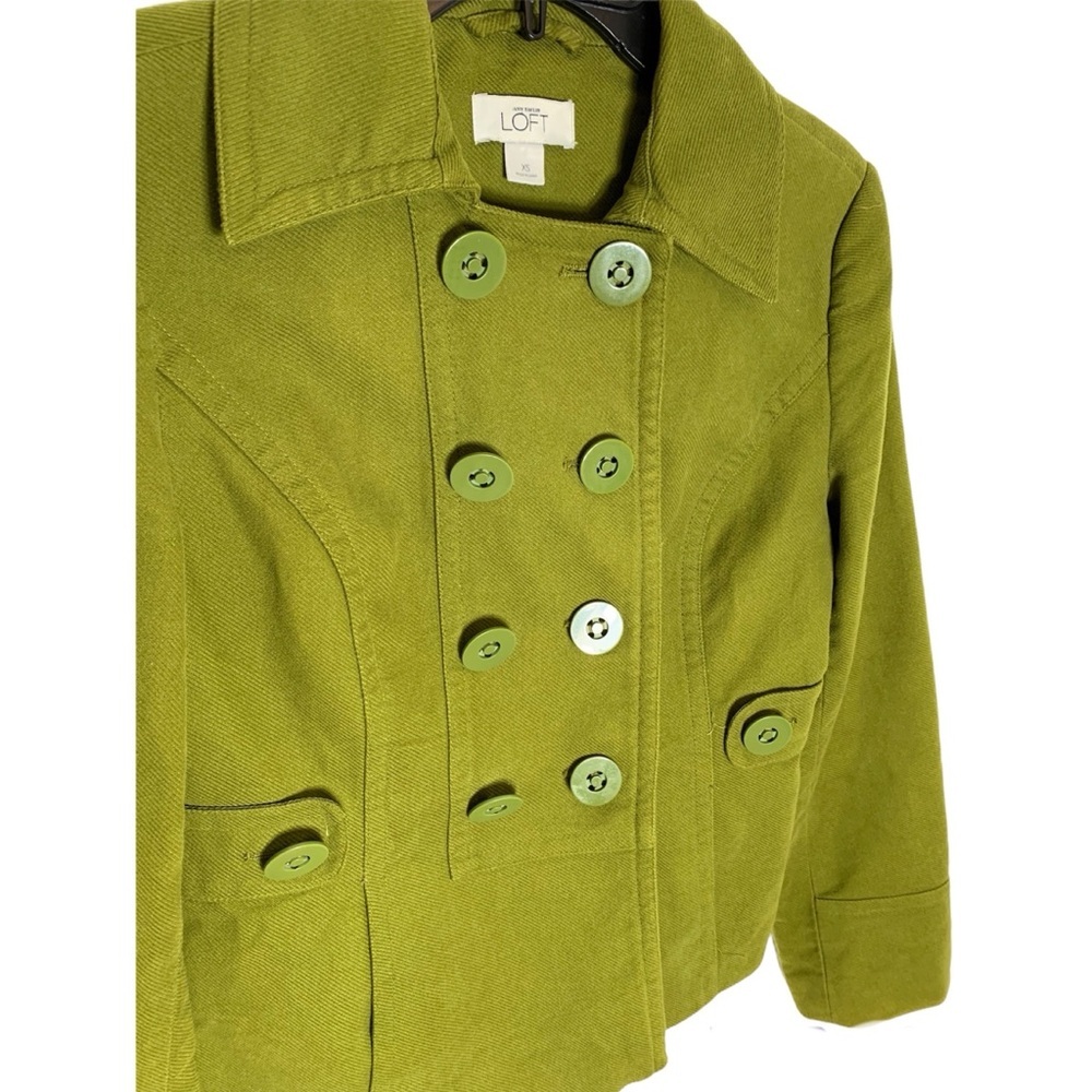 Ann Taylor Loft Corduroy Jacket Women’s Size XS Green - Picture 3 of 9